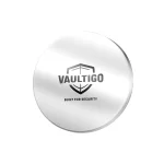 VAULTIGO Round Stainless Steel Seed Phrase Backup Plate