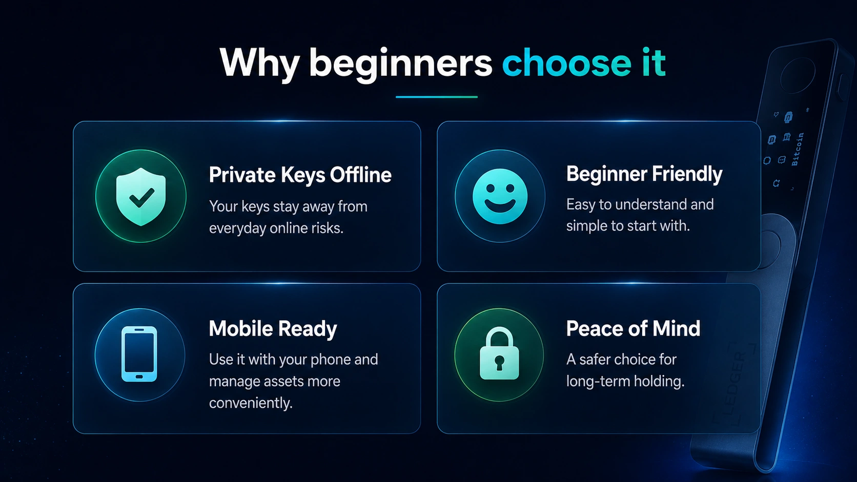 Why beginners choose Ledger Nano X