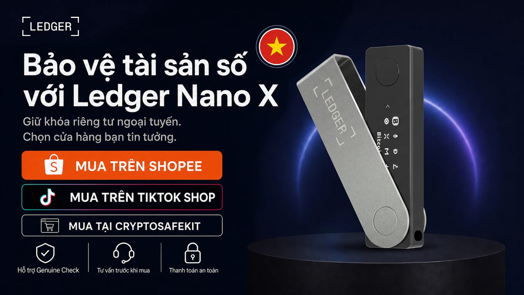 Bảo vệ tài sản số với Ledger Nano X