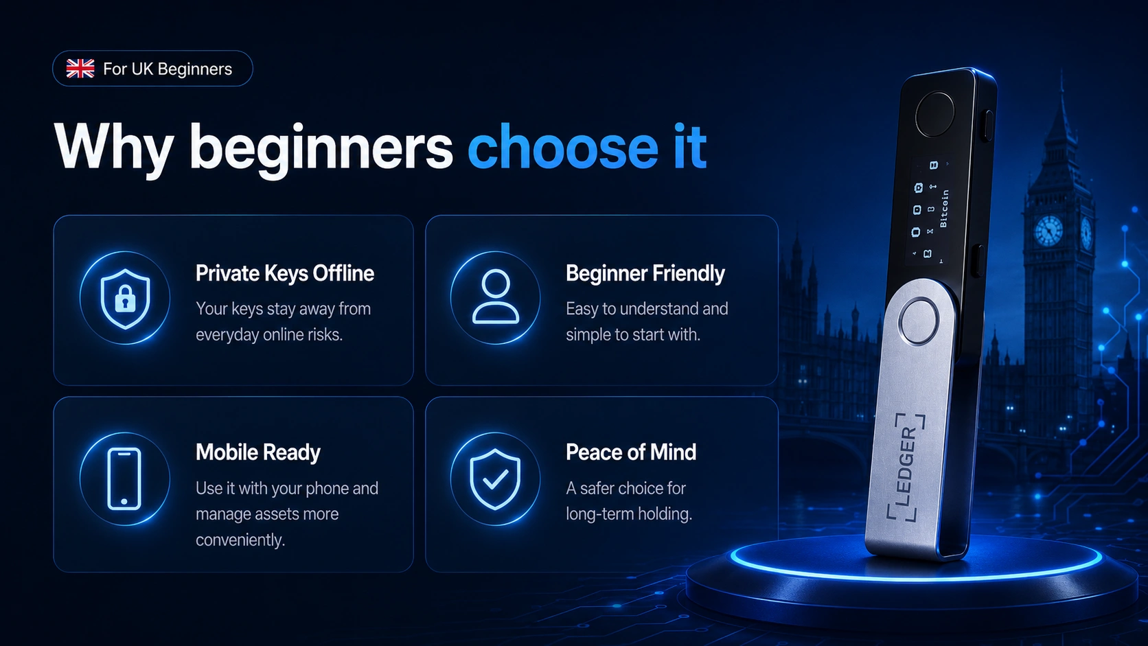 Why UK beginners choose Ledger Nano X