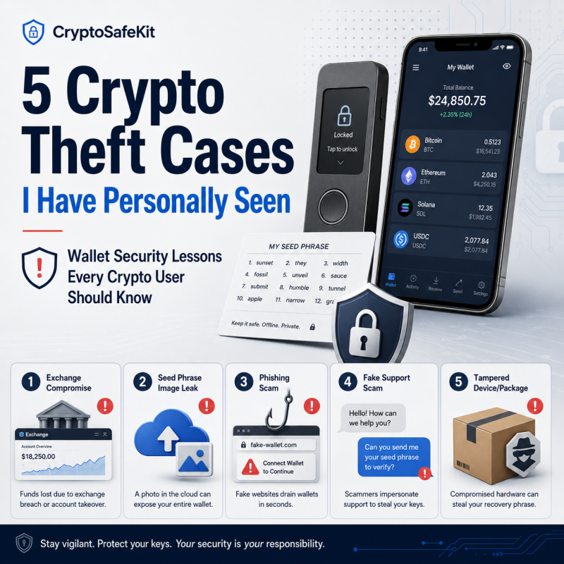 Five crypto theft cases and wallet security lessons every crypto user should know