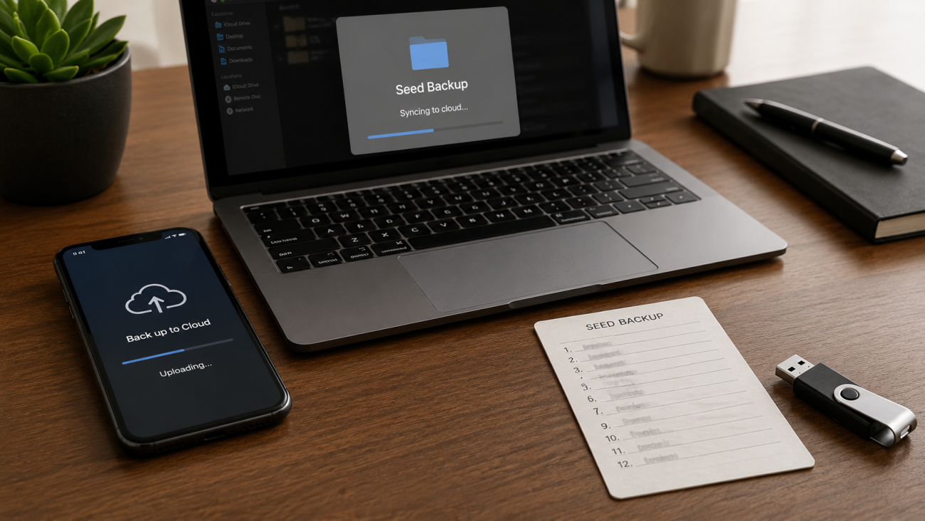 Why not to store seed phrase digitally on cloud USB or computer