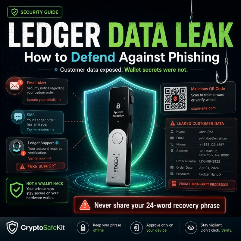 Ledger data leak phishing defense guide for hardware wallet users