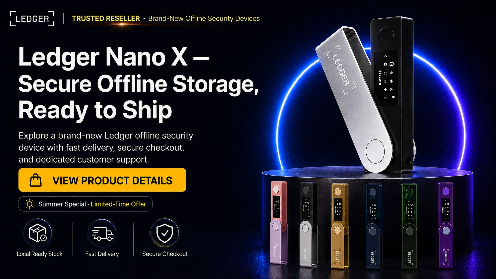 Ledger Nano X hardware wallet product information