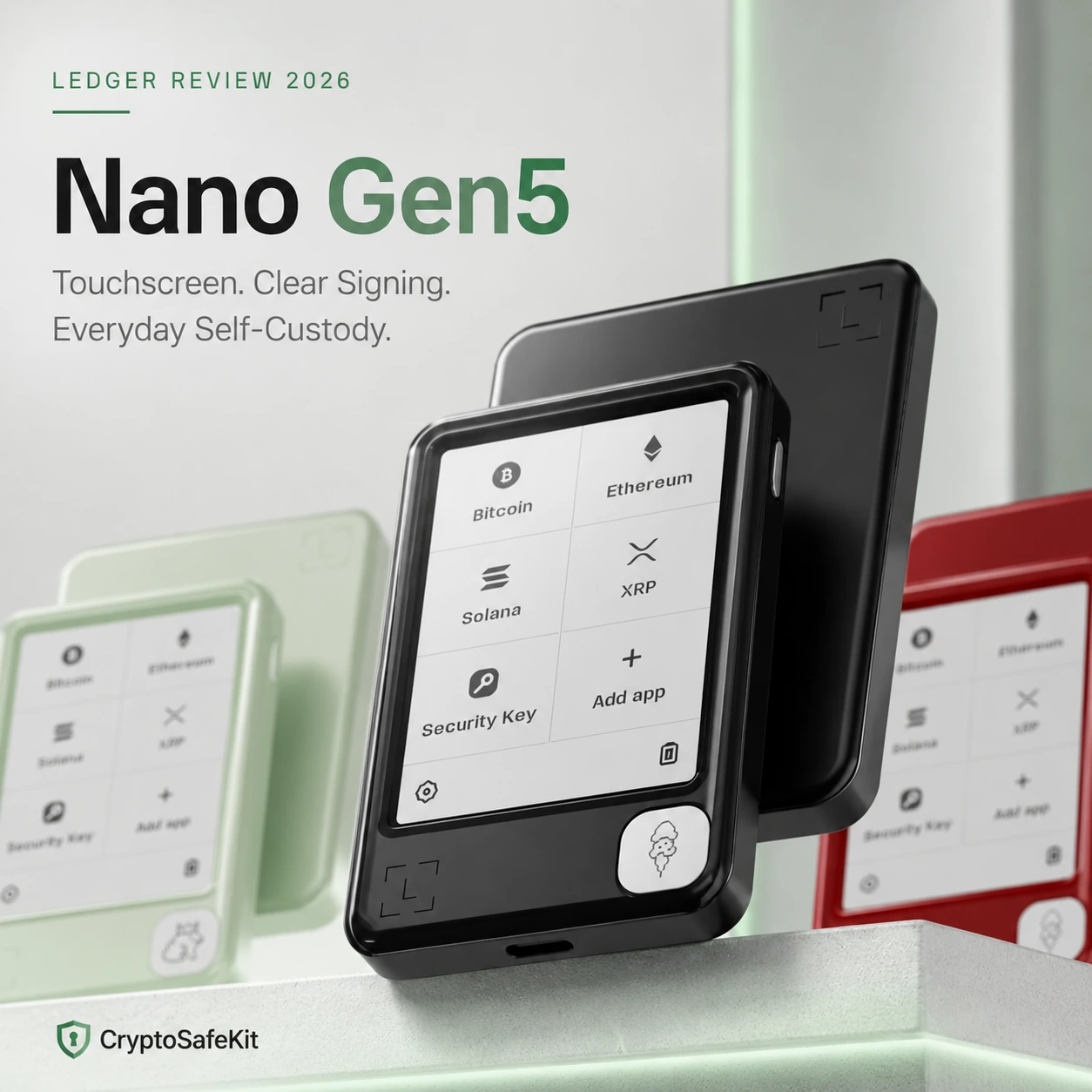 Ledger Nano Gen5 review 2026 touchscreen hardware wallet for self custody
