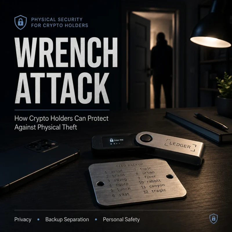 Wrench attack crypto physical security guide for hardware wallet and seed phrase protection